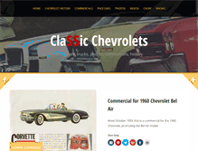 Tablet Screenshot of classicchevrolets.com